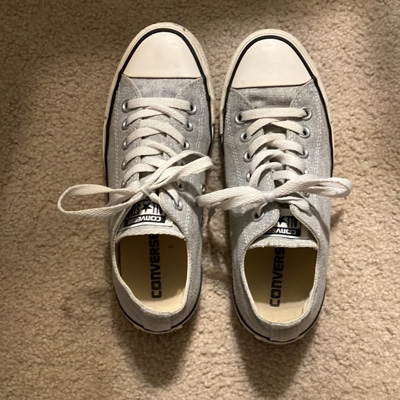 Gray Converse Low-Tops - Picture 4 of 4